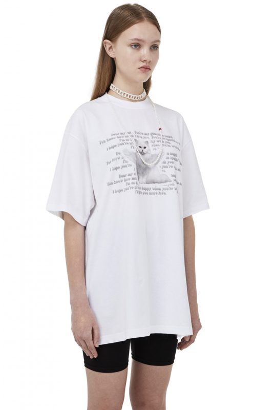 Itzavibe] NCT Jaemin Angel Cat T-Shirt (WHITE) *LIMITED TIME SALES 