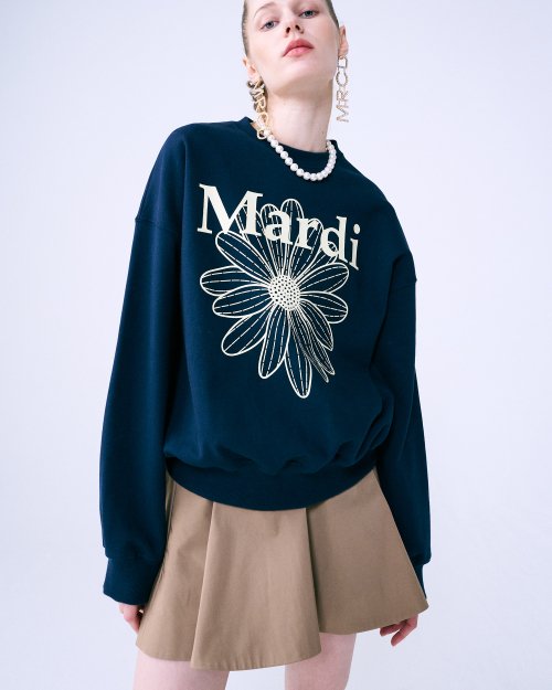[Mardi Mercredi] Flower Mardi Sweatshirt (12 Color) *LIMITED*