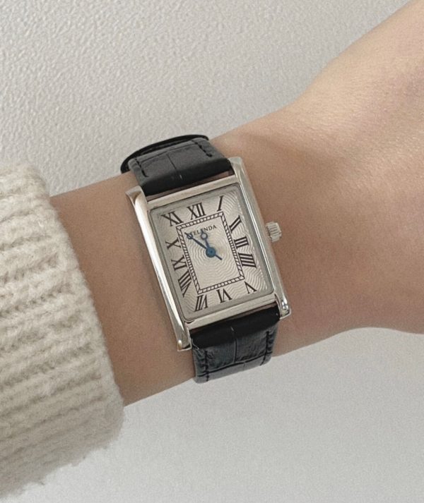 [Telenda] Cow Leather Square Watch (2 Size, 2 Color) *LIMITED TIME SALES*