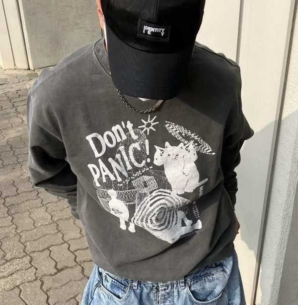 [Mahagrid x Stray Kids] Don't Panic Pigment Sweatshirt (3 Color)