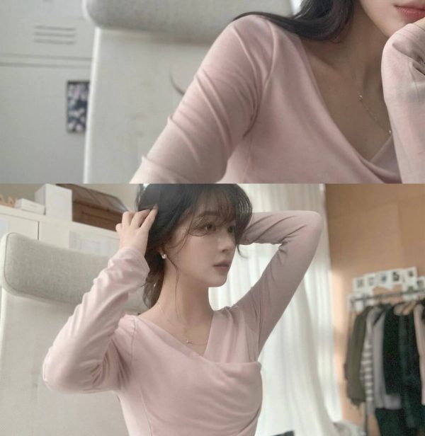 [Slowand] SLOWMADE Folded Slim Fit Wrap T-Shirt (4 Color) *Special Price Project*