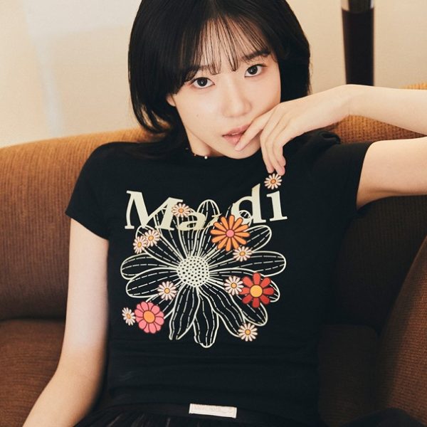 [Mardi Mercredi] Cropped TShirt Flowermardi Blossom (2 Color) *LIMTED TIME SALES*