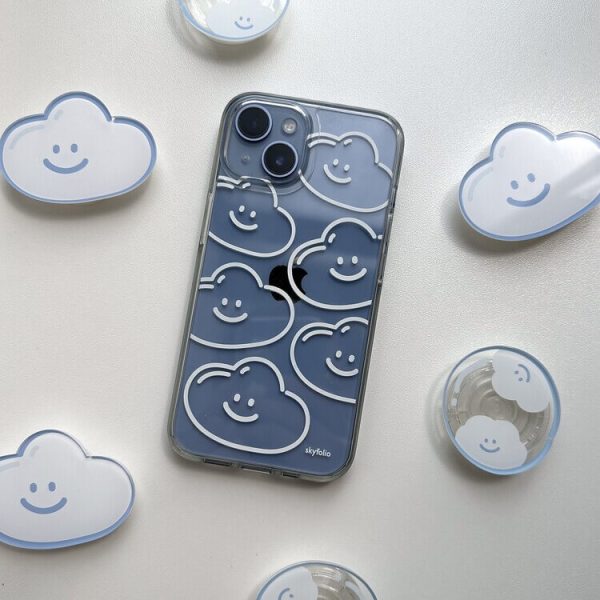 [Skyfolio] Bubble Line Cloud Case (Jelly Hard)