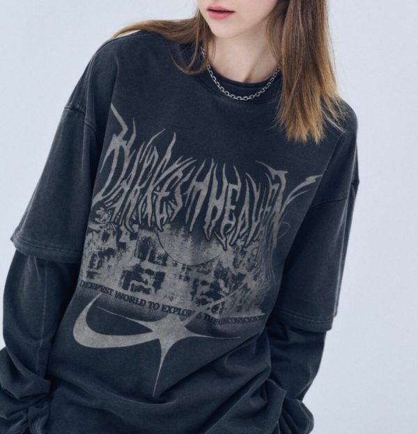 [CPGN] Visionary Layered Pigment Long Sleeve Tee (2 Color)