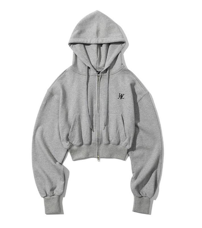 Wooalong] Signature Crop Hood Zip Up (4 Color) *LIMITED TIME SALES