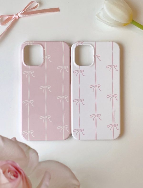 [Romantic Mood] Ballet Core Ribbon Hard Case (2 Color)