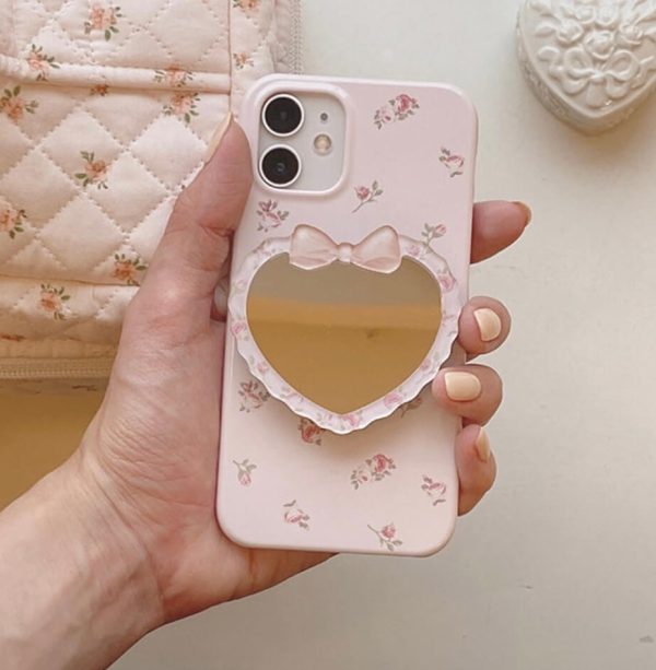 [Romantic Mood] Petit Flower Glossy Flower Hard Case (2 Color)