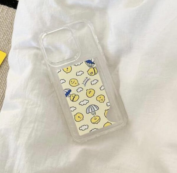 [Second Morning] Designed Jelly Hard Card Pocket Phone Case (3 Designs)