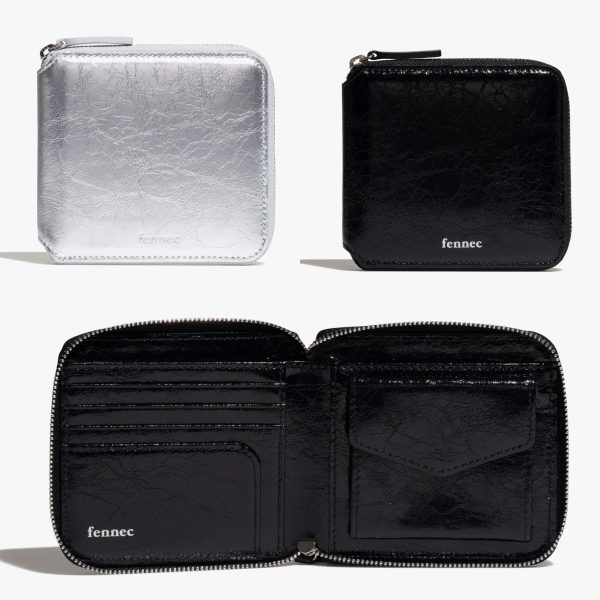 [Fennec] Crinkle Zipper Wallet (2 Color)  *Limited Time Sales*