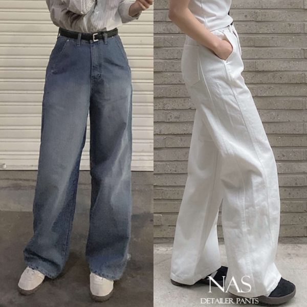 [Slowand] Slowmade NAS Detailer Wide Pants (5 Color) *Made in Korea* *Seasonal Limited*