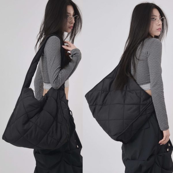 [Raucohouse] Dia Cross Shoulder Big Bag (Black) *Seasonal Limited*