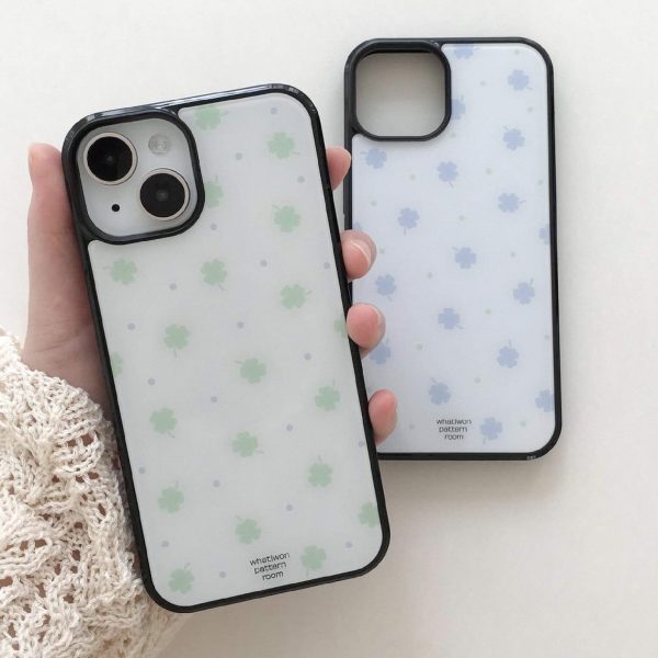 [Whatitwon] Clover Dot Glass Case/Magsafe Case (2 Color) *Limited*
