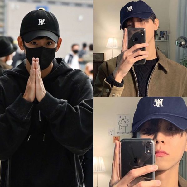 [Wooalong] Signature Small Logo Ball Cap (16 Color)