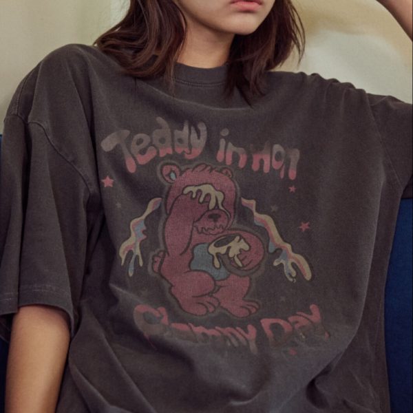 [CPGN] Honey Teddy Pigment Short Sleeve T-Shirt (2 Color) *Seasonal Limited*