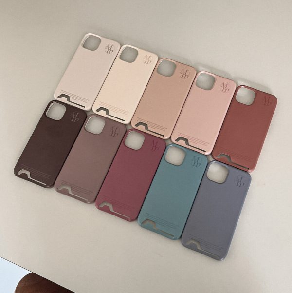 [Mademoment] Muji Color Hard Phone Case/ Card Pocket Case (2 Types, 10 Color)  *LIMITED* *Made in Korea*