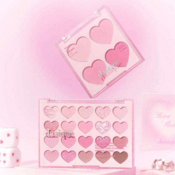 [Dasique] Heart Edition Eye Shadow Palette & Mood Cheek Blusher (2 Types)