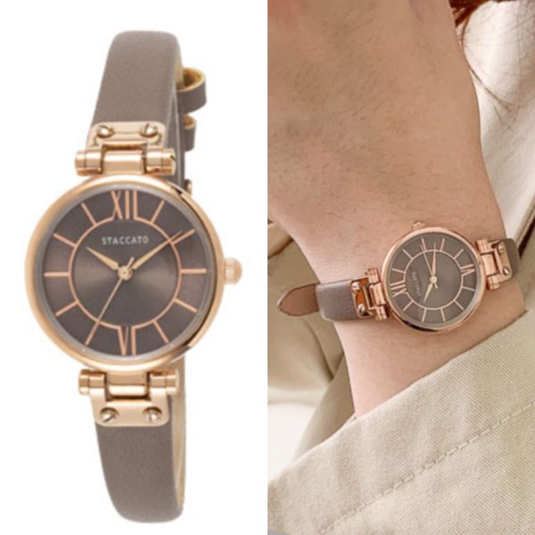 [Staccato] ST-3036 Womens Cow Leather Watch (5 Color) *Limited Time Sale*