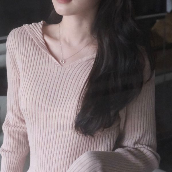 [Slowand] SLOWMADE Subtle-Fit Collarbone Slit Ribbed Knit (5 Color) *Made in Korea* *Spring Autumn Limited* *SOLD OUT SOON*