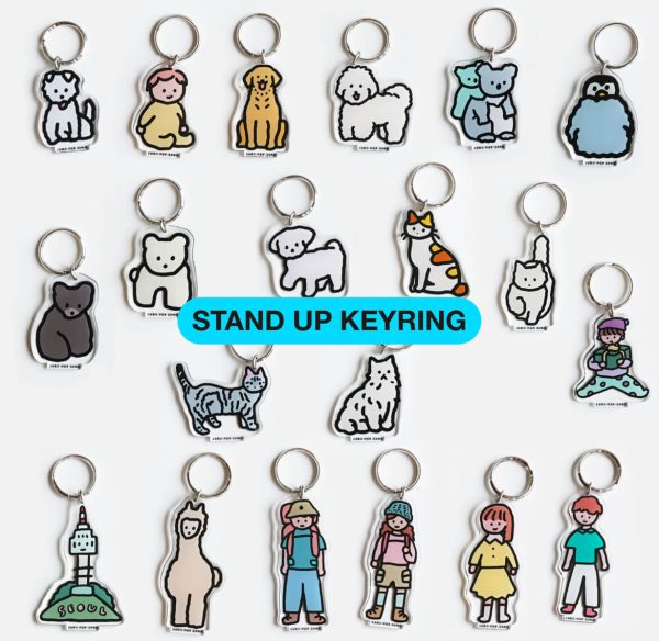 [Zero Per Zero] Stand Up Keyring (49 Types) *BEST SELLING*