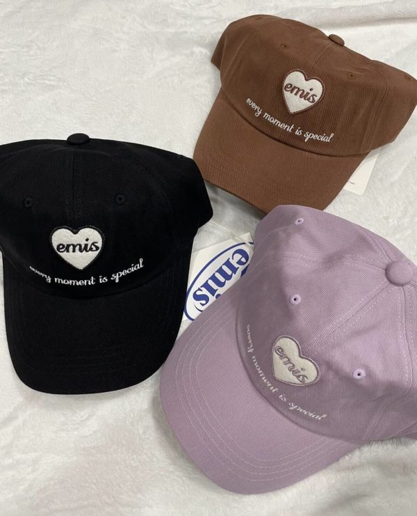 [Emis] Heart Wappen Ball Cap (8 Color) *Selling Fast*