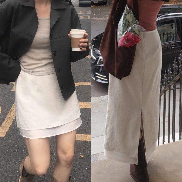 [Slowand] SLOWMADE Carmen Layered Skirt Short/ Long (2 Color, 2 Length) *Made in Korea* *Autumn Limited* *SOLD OUT SOON*