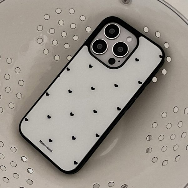 [Mademoment] Small Heart Pattern Glossy Bumper Case (6 Color)