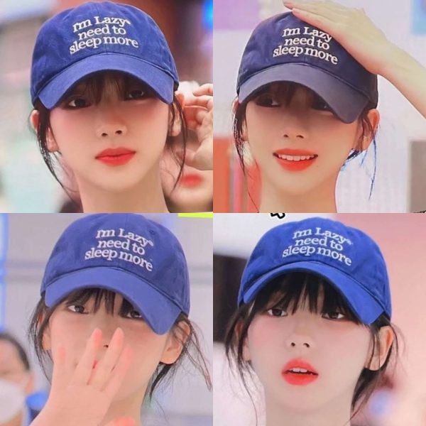 [LAZYZ] Karina Pick Sleep More Washing Ball Cap (9 Color) *Limited Time Sale*