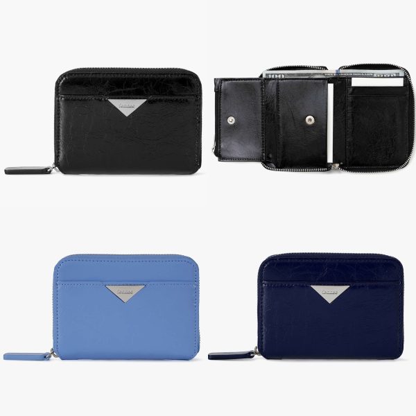 [Fennec] 24FALL Triangle Slit Pocket (4 Color) *Cow Leather* *Made in Korea*