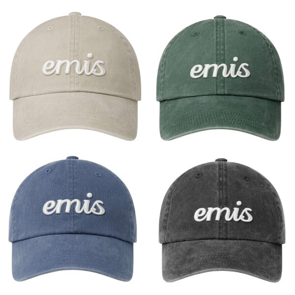 [Emis] Vintage Pigment Ball Cap (5 Color) *LIMITED*