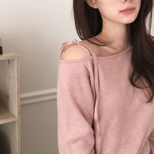 [Slowand] SLOWMADE One Line Off Shoulder Cashmere Knit (3 Color) *Made in Korea* *Seasonal Limited*