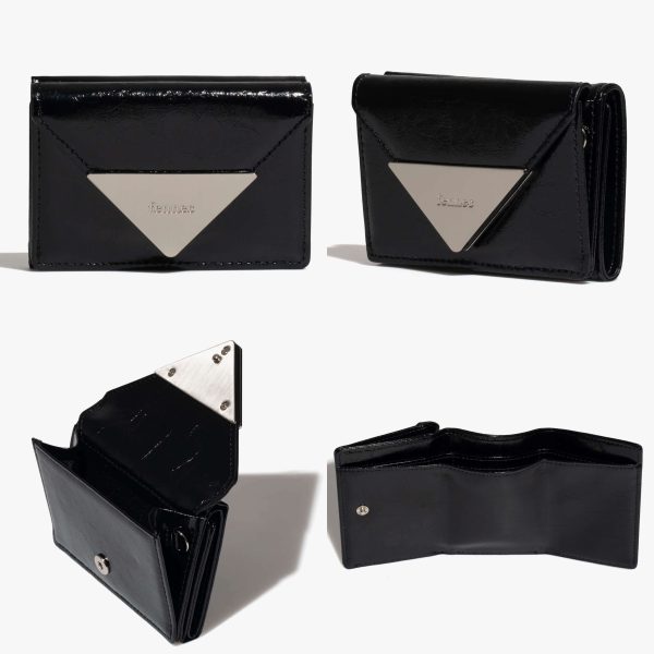 [Fennec] Crinkle Triangle Triple Wallet-D (11 Color) *2025 Spring NEW COLOR* *FESTA SALE END 29th June*