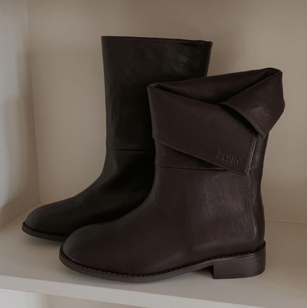 [Slowand] LENTO Two Way Middle Boots (2 Color)