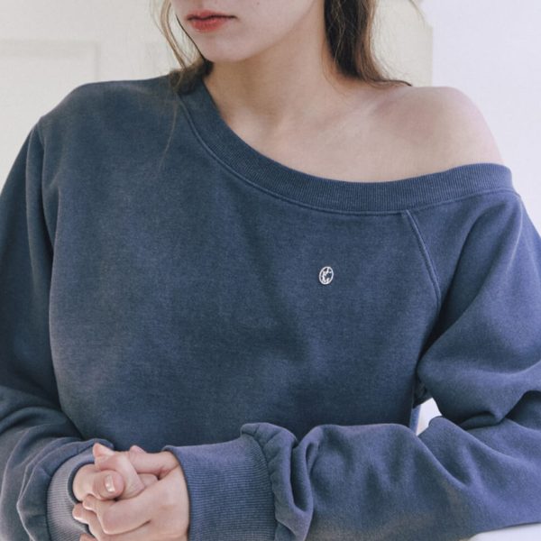 [Letter From Moon] Edin Off Shoulder Sweatshirt (3 Color)
