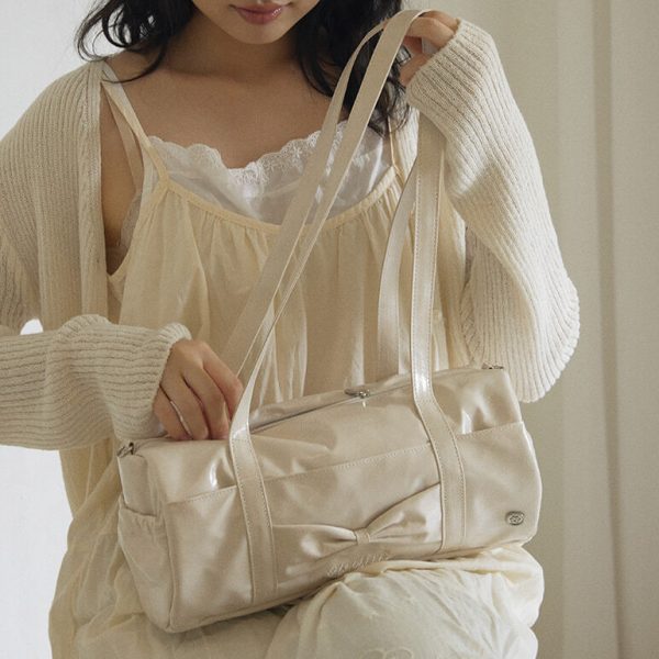 [Ovuni] Fluffy Ribbon Bag (3 Color)   *Seasonal Limited*