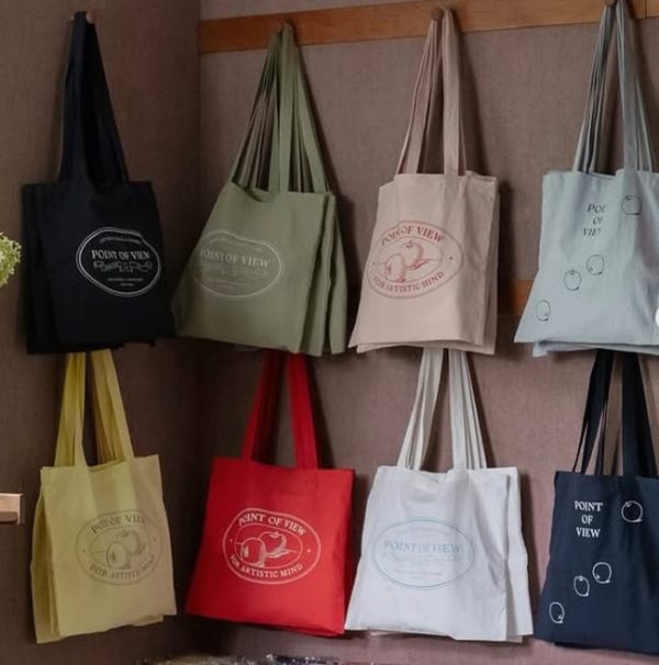 [Point Of View] POV Fabric Bag,Tote Bag Painter/ Writer/Poet (3 Designs, 6 Color) *Made in Korea* *Hot Selling*