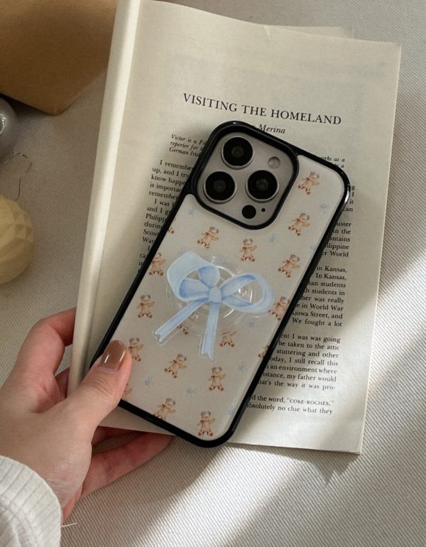 [Mademoment] Fluffy Bear Pattern Epoxy Bumper Case