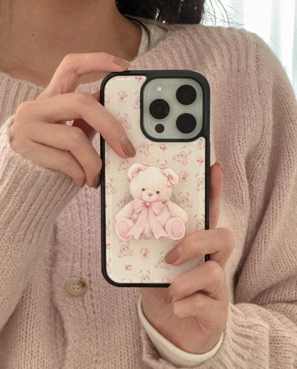 [Mademoment] Pink Bear Bumper Case