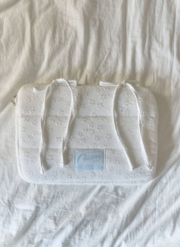 [Cozing] Bedding Notebook pouch_jacquard white (3 Size)