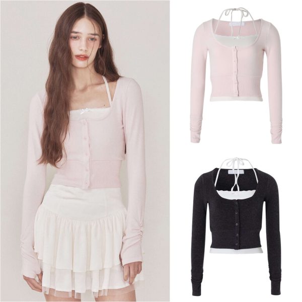 [Not Your Rose] Luna Cardigan Set (2 Color)