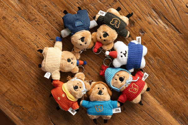 [Dinotaeng] Cococup Flat Fur Keychain (7 Types) *LIMITED*