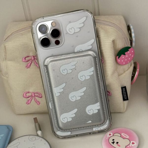 [Mazzzzy] Angel Wing Magsafe Card Pocket/Card Wallet (3 Color)