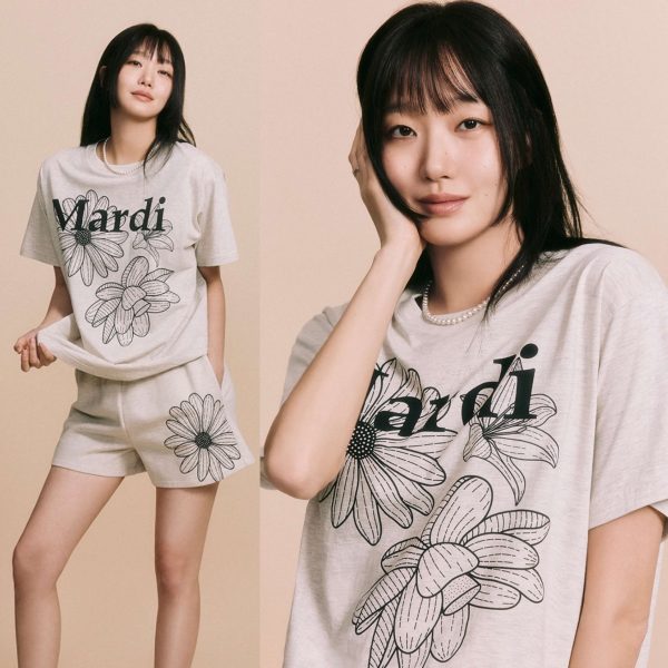 [Mardi Mercredi] Triple Flower T-Shirt (12 Color) *25 SPRING NEW*