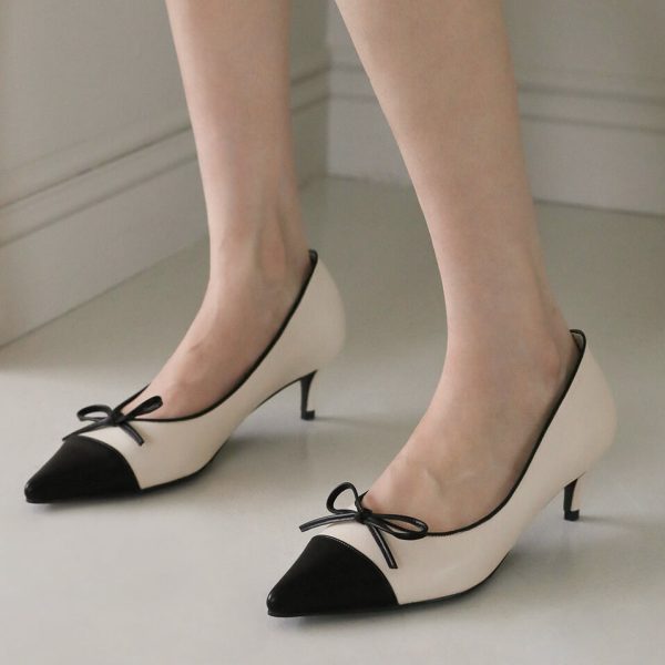 [Sappun] Jacqueline Ribbon Stiletto Heel 5cm/7cm (2 Color) *Made in Korea*
