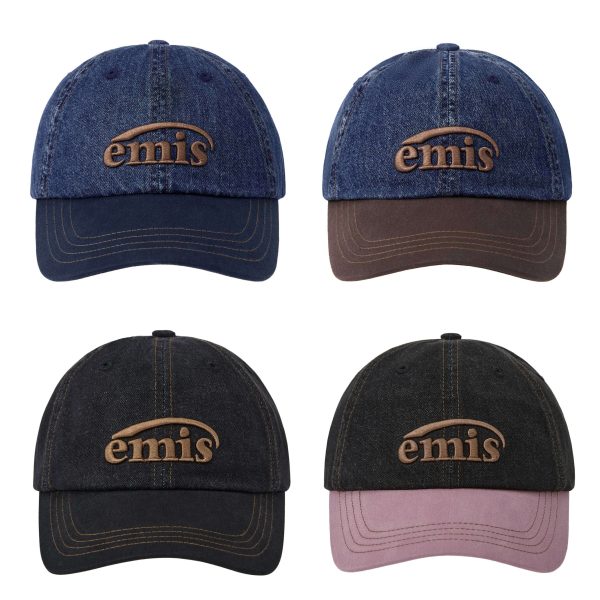[Emis] Washed Denim Ball Cap (6 Color)