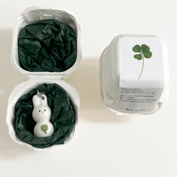[Flo.d Studio] Lucky Rabbit Keyring *Korea Handmade*