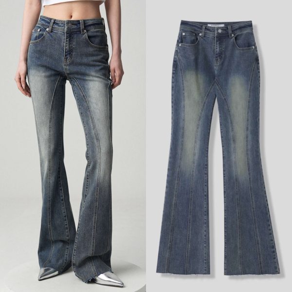 [Avandress] Thin Bootscut Pants (Washing Blue) *Limited Time Sale*