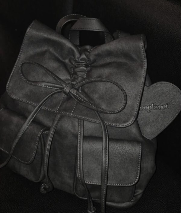 [Zero Planet] Vegan Leather Shirring Ribbon Backpack (3 Color) *Limited Time Sale*