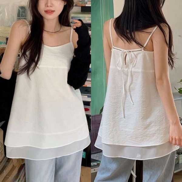 [Shopperland][MADE][Landearing] Pure Chiffon Mini Ops/Blouse (2 Color) *Seasonal Limited* *Made in Korea*