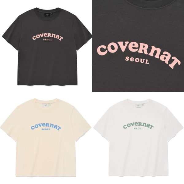 [Covernat] Womens Cooper Logo Seoul T-Shirt (5 Color) *Seasonal Limited*