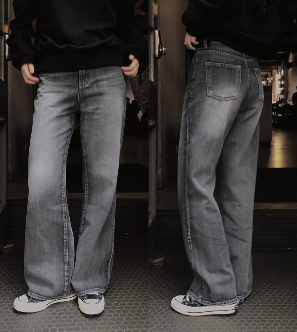 [Slowand] SLOWMADE All Brushed Stone Grey Denim Pants *Made in Korea* *Seasonal Limited*